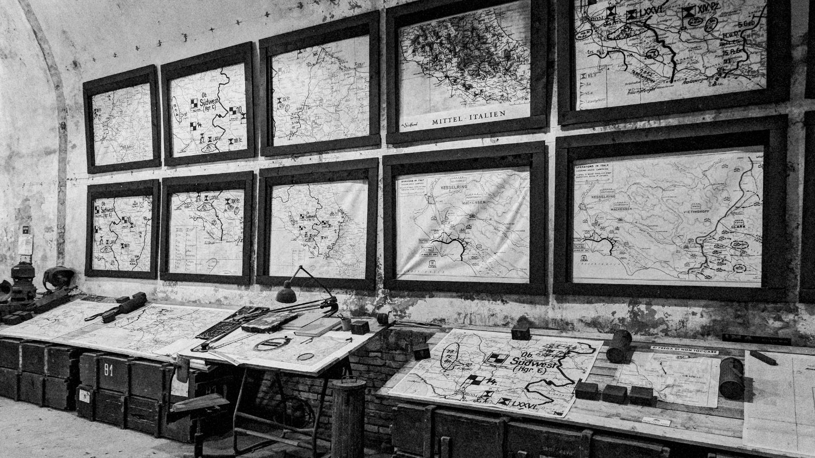 Interni delle Gallerie del Bunker Soratte